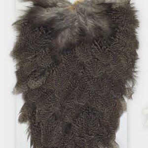 A fur coat with long hair on it