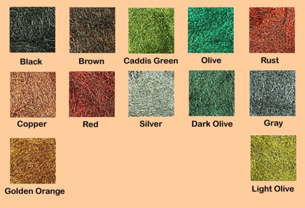 A picture of different colors of carpet.