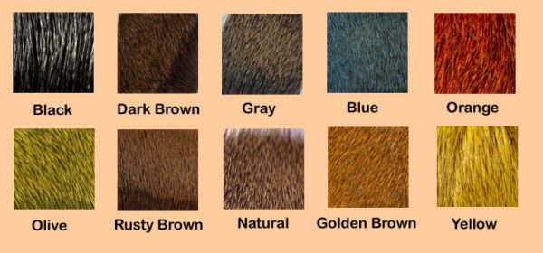 Deer Hair Color Chart