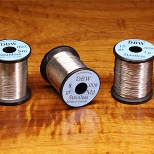 A group of three spools of wire sitting on top of a table.