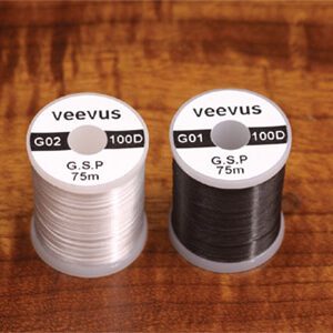 A pair of spools of thread on top of a table.