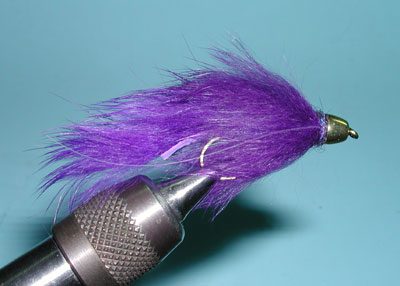 BH Purple Bunny Leech w/Purple Hackle