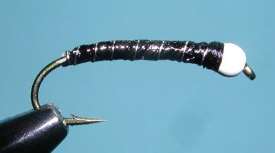 Chan's Chironomid Bomber, Black/Silver