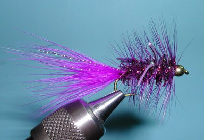BH Crystal Bugger w/Rubberlegs, Purple