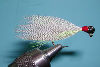 Float N Fly Duck Jig, Gray/Chartreuse